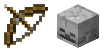 Bow And Skeleton Minecraft Cursor Pack