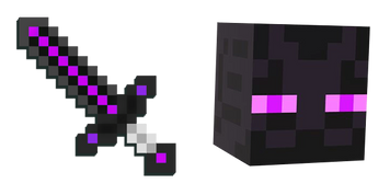 Pack de curseurs Enderman Sword Minecraft