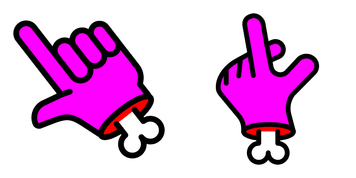 Pink hand-Cursor-Paket