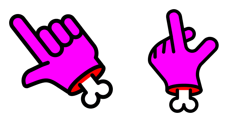 Pink hand