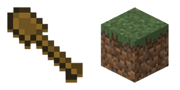 Grass And Shovel Minecraft Cursor Pack