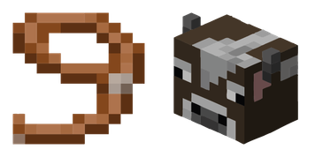 Lead And Cow Minecraft Cursor Pack