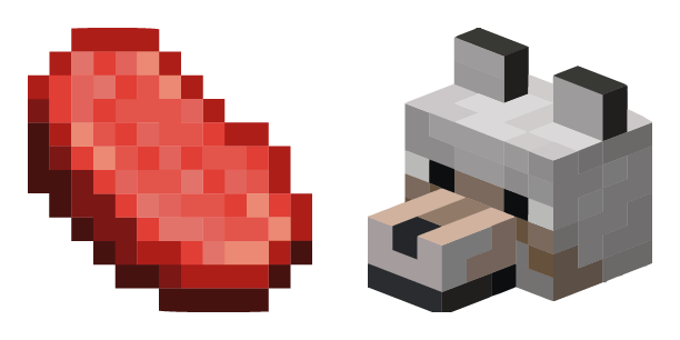 Meat And Wolf Minecraft