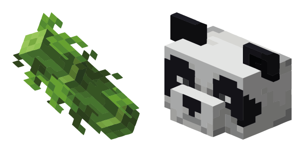 Panda and Bamboo Minecraft