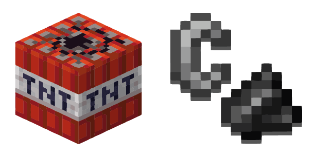 TNT Flint And Steel Minecraft cute cursor