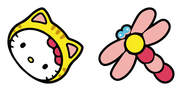 Hello Kitty And The Dragonfly