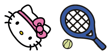 Hello Kitty On Tennis Cursor Pack