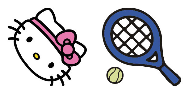 Hello Kitty On Tennis