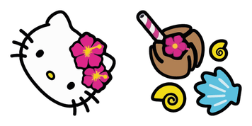 Hello Kitty On The Beach Cursor Pack