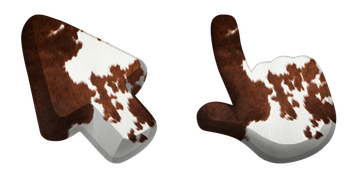 Cow Animal Skin Texture Cursor Pack