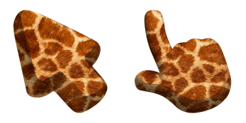 Giraffe Animal Skin Texture Cursor Pack