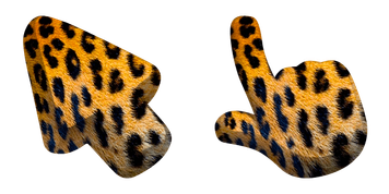 Jaguar Animal Skin Texture Cursor Pack