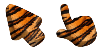 Tiger Animal Skin Texture Cursor Pack