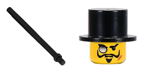 Lord Sam Sinister with Black Top Hat Lego