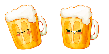 Beer Kawaii Food And Drinks Cursor Pack