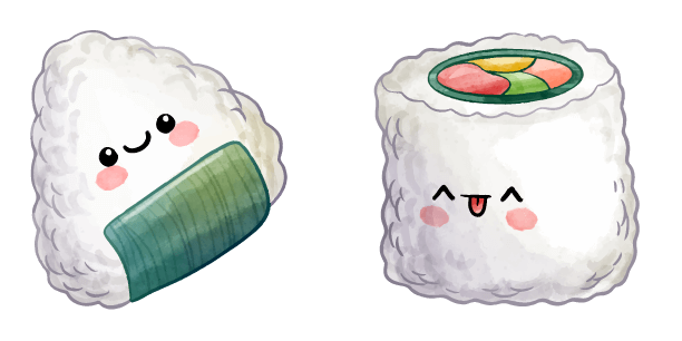 Sushi Onigiri Kawaii Food And Drinks
