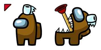 Poop impostor among us cursor Cursor Pack