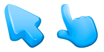 Blue Color Cursor Pack