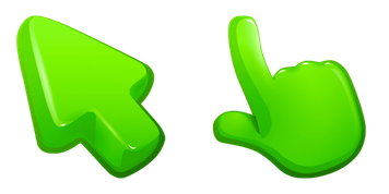 Lime Color Cursor Pack