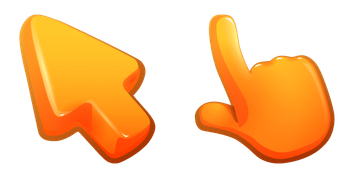 Orange Color Cursor Pack