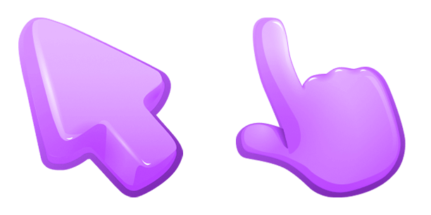 Purple Color cute cursor
