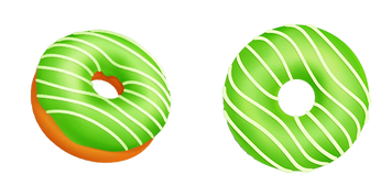 Pack de curseurs Doughnut With Green Glaze 