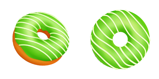 Doughnut With Green Glaze Eats And Drinks