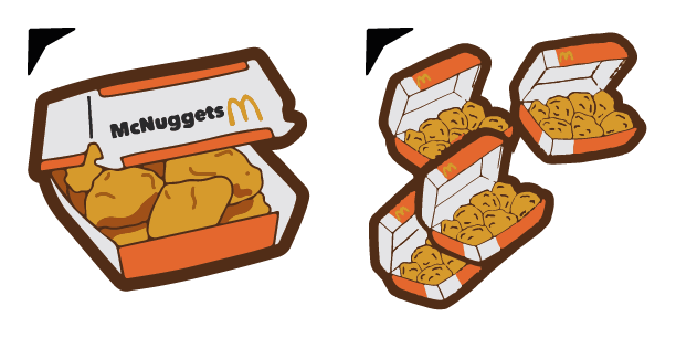 Mc Nuggets Eats And Drinks cute cursor