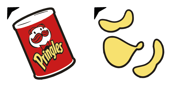 Pringles Eats And Drinks cute cursor