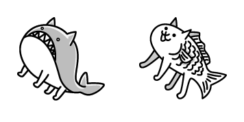 The Battle Cats Whale & Fish Cat