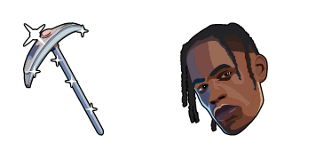 Fortnite Travis Scott Skin & Diamond Jack Pickaxe Cursor Pack