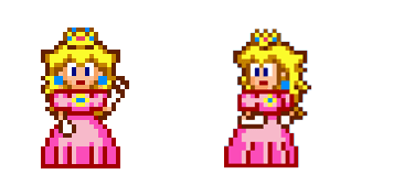 Super Mario Princess Peach Pixel Cursor Pack