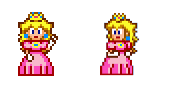 Super Mario Princess Peach Pixel Animated