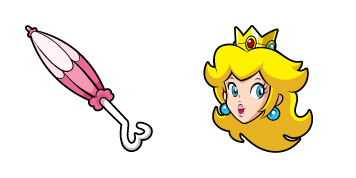 Super Mario Princess Peach & Umbrella