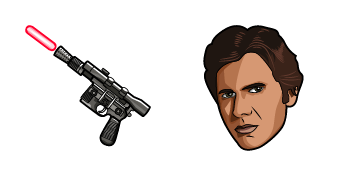 Star Wars Han Solo & DL-44 Blaster Pistol Cursor Pack