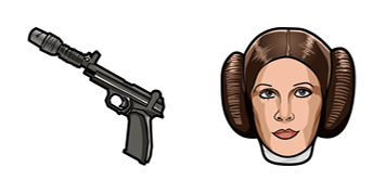 Star Wars Princess Leia & Satine’s Lament Blaster Cursor Pack