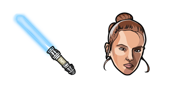 Star Wars Rey Skywalker & Lightsaber Cursor Pack