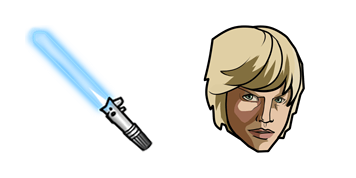 Star Wars Luke Skywalker & Lightsaber Cursor Pack