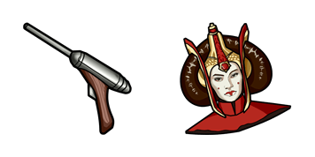 Star Wars Padme Amidala & Royal Blaster Pistol Cursor Pack