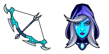 Drow Ranger Cursor Pack