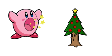 Christmas Kirby & Whispy Woods Animated