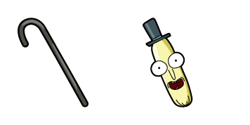 Rick and Morty Mr. Poopybutthole & Cane Cursor Pack