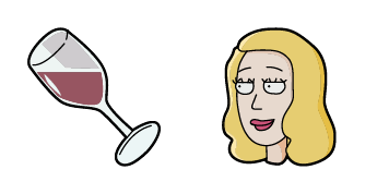 Rick and Morty Beth Smith & Wine Cursor Pack