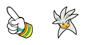 Sonic Silver the Hedgehog Cursor Pack