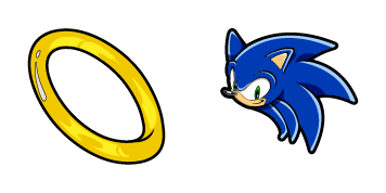 Sonic the Hedgehog & Ring Cursor Pack