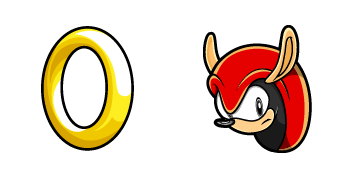 Sonic Mighty the Armadillo & Ring Cursor Pack