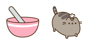 Pusheen the Chef & Cooking Bowl Cursor Pack