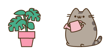 Pusheen the Cat & Plant Cursor Pack