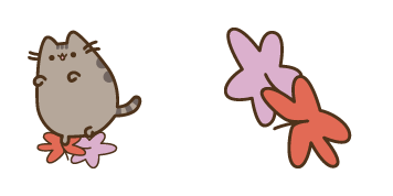 Pusheen the Cat & Autumn Leaves Cursor Pack