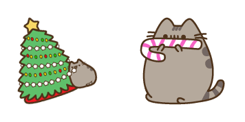 Pusheen the Cat & Christmas Tree курсор пак